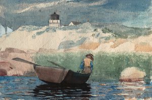 Chlapec v člunu, Gloucester od Winslow Homer