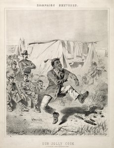 Náčrtky kampaně: Náš veselý kuchař, 1863. od Winslow Homer