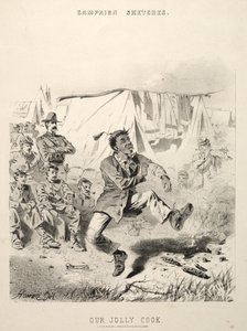 Náčrtky kampaně: Náš veselý kuchař, 1863. od Winslow Homer