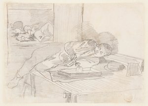 Číňan kouří opiovou dýmku v Baxter Street Club House, New York City od Winslow Homer