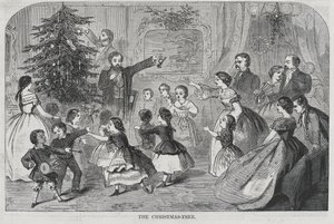 Vánoce--sbírání evergreenů Vánoční stromeček od Winslow Homer