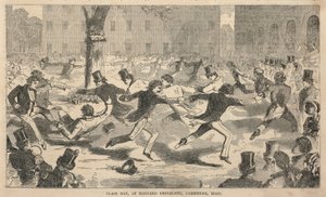 Třídní den na Harvardově univerzitě v Cambridge, Mass., z Ballouova obrazového časopisu Drawing-Room Companion, 3. července 1858. od Winslow Homer