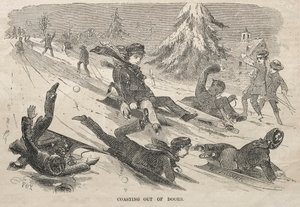 Coasting Out of Doors, 1857. od Winslow Homer