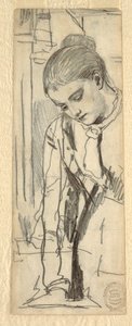 Kresba, Postava ženy, 1870-80 od Winslow Homer