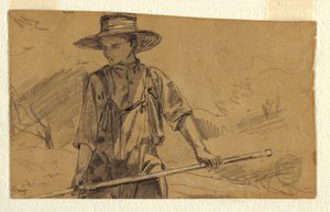 Kresba, Senoseč, asi 1864 od Winslow Homer