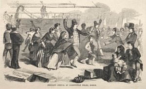 Příjezd emigrantů do Constitution Wharf, Boston, 1857. od Winslow Homer