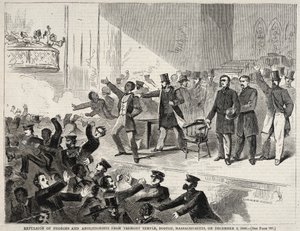 Vyhoštění černochů a abolicionistů z Tremont Temple, Boston, Massachusetts..., 1860. od Winslow Homer
