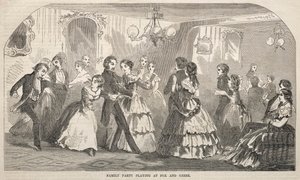 Family Party Playing at Fox and Huss, 1857. od Winslow Homer