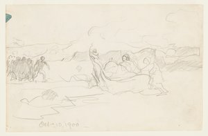 Rybáři na pláži Dory od Winslow Homer