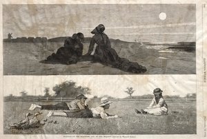 Flirtování na pobřeží a na louce, 1874. od Winslow Homer