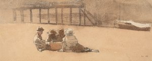 Čtyři chlapci na pláži, 1873. od Winslow Homer