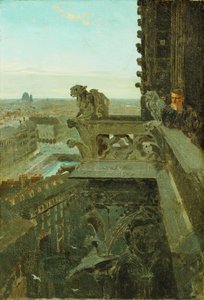 Chrliče v Notre Dame, 1867 od Winslow Homer