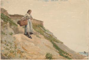 Dívka nesoucí košík od Winslow Homer