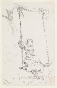 Dívka na houpačce od Winslow Homer