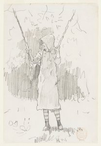 Dívka na houpačce od Winslow Homer