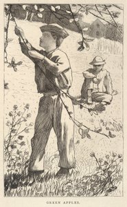 Zelená jablka, z časopisu Our Young Folks, srpen 1868 od Winslow Homer