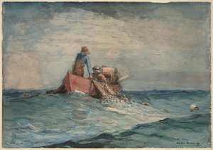 Vytahování sítí od Winslow Homer