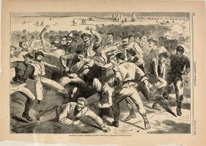 Dovolená v táboře - vojáci hrají "Foot-Ball" od Winslow Homer