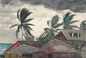 Hurikán, Bahamy, 1898. od Winslow Homer