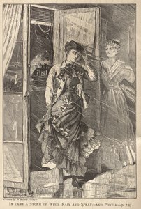 Přišla bouře plná větru, deště a stříkající vody - a Portia od Winslow Homer