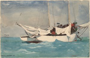 Key West, Hauling Anchor od Winslow Homer