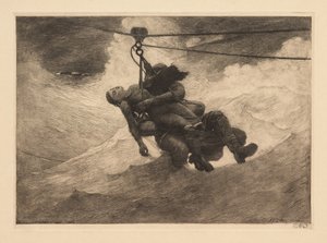 Záchranné lano od Winslow Homer
