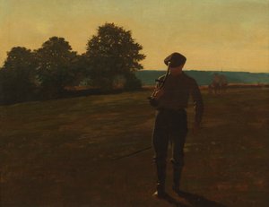 Muž s kosou od Winslow Homer