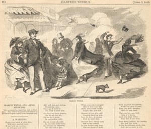 březnové větry z Harperu od Winslow Homer