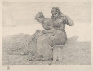 Opravování sítí od Winslow Homer