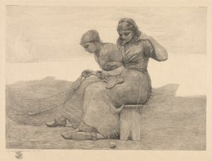 Mending the Tears, 1888. od Winslow Homer