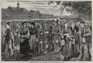 Život továrny New England - Bell-Time, 1868. od Winslow Homer