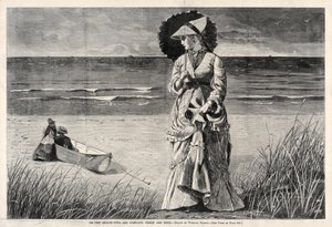 Na pláži - Dva jsou společnost, tři nejsou žádný, 1872. od Winslow Homer