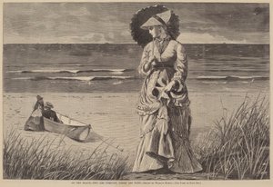 On the Beach - Two are Company, Three are None, publikovaná v roce 1872. od Winslow Homer