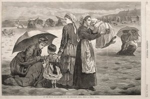 Na pláži v Long Branch - Hodina dětí, 1874. od Winslow Homer