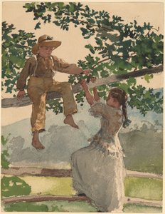 Na plotě od Winslow Homer