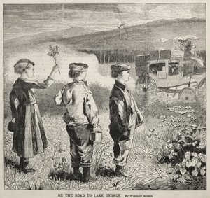 Na cestě k jezeru George od Winslow Homer