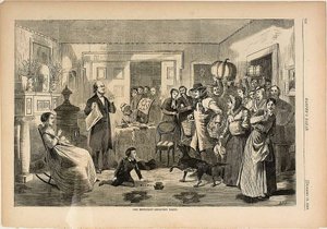 Darovací večírek našeho ministra od Winslow Homer