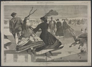 Naše národní zimní cvičení - bruslení od Winslow Homer