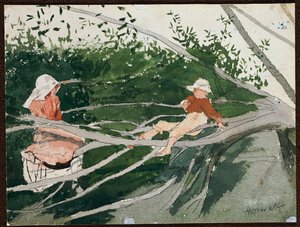 Venku na končetině od Winslow Homer