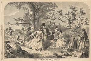 Picknicing in the Woods, od Harpera od Winslow Homer