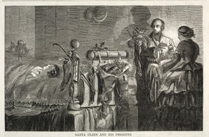 Santa Claus a jeho dárky, 1858. od Winslow Homer