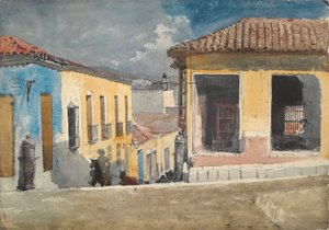Santiago de Cuba: Pouliční scéna od Winslow Homer