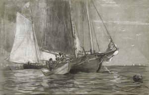 Škuner v Anchor, 1884 od Winslow Homer