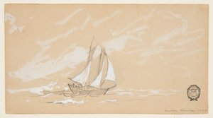 Škuner se třemi dory od Winslow Homer