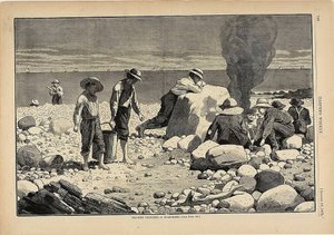 Náčrtky z mořského pobřeží - Clam Bake od Winslow Homer