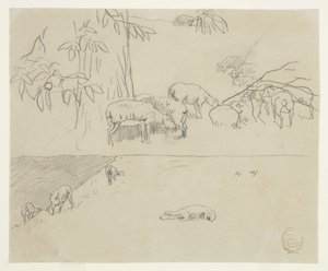 Pasení ovcí od Winslow Homer