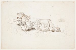 Pastýřka odpočívá od Winslow Homer