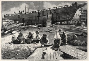 Stavba lodí, Gloucester Harbor od Winslow Homer