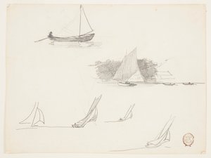Šest studií plachetnic od Winslow Homer