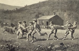Prásknutí bičem (dřevoryt) od Winslow Homer
